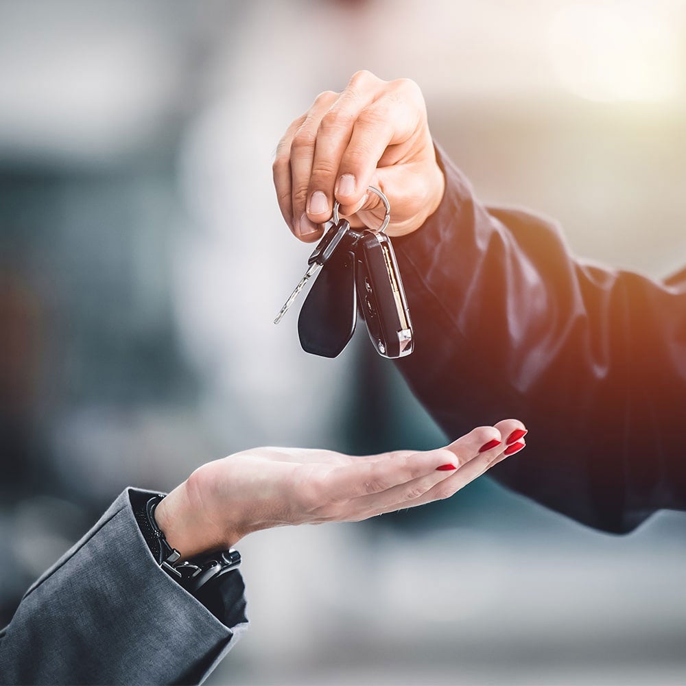 Handing off car keys
